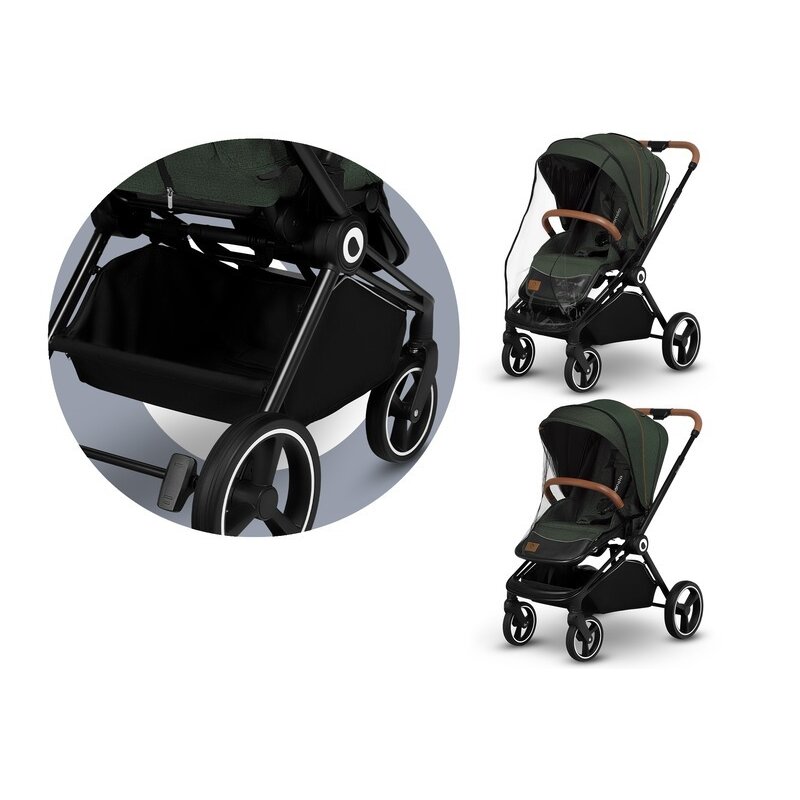 Carucior compact Mika 2 in 1 Verde Lionelo