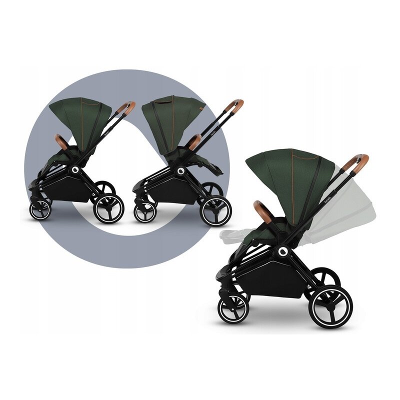 Carucior compact Mika 2 in 1 Verde Lionelo