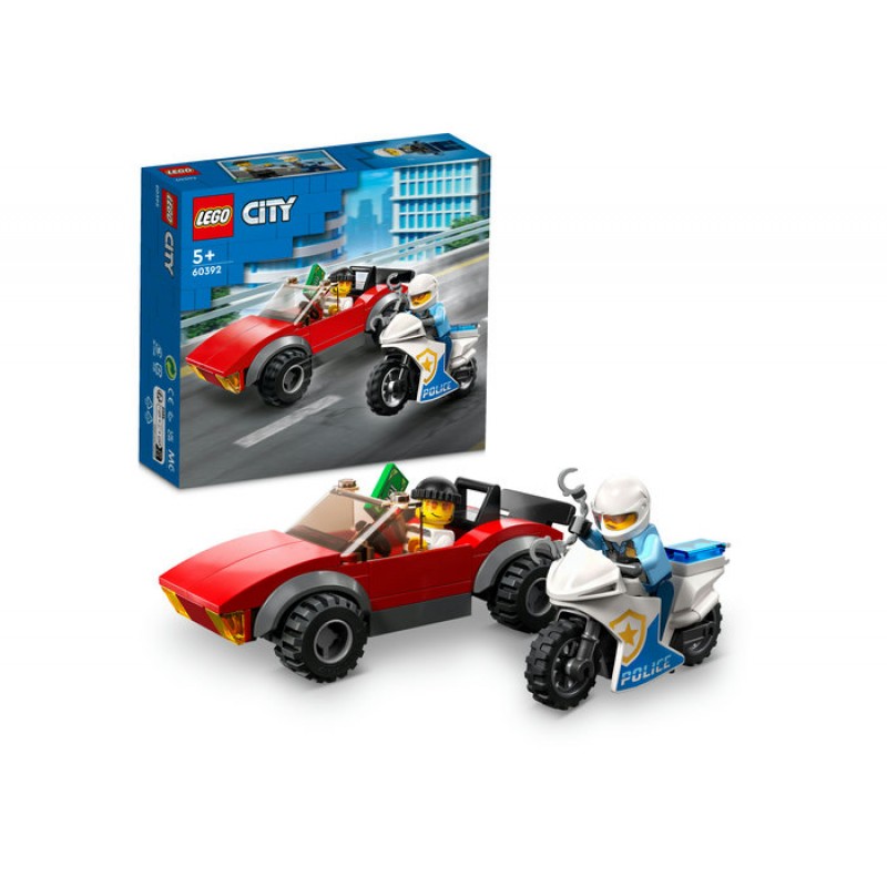 Urmarire pe motocicleta 60392 LEGO CITY