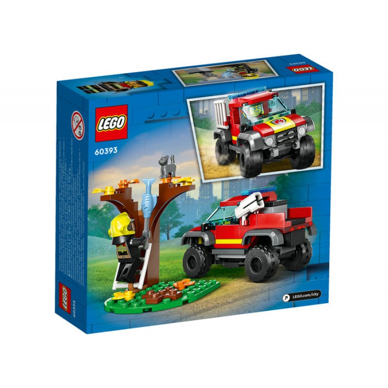 Masina de pompieri 4x4 60393 LEGO CITY