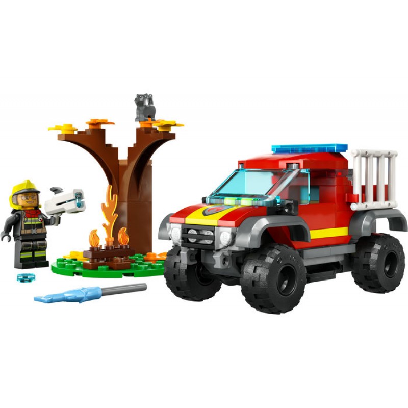 Masina de pompieri 4x4 60393 LEGO CITY