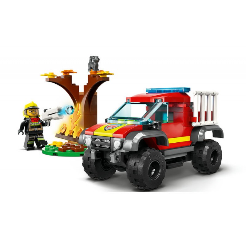 Masina de pompieri 4x4 60393 LEGO CITY