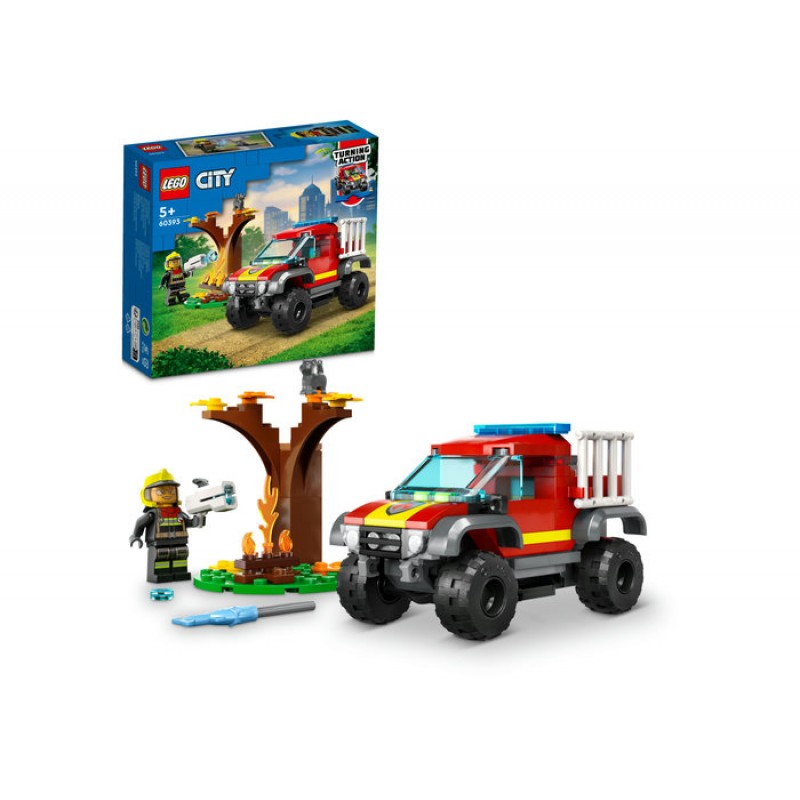 Masina de pompieri 4x4 60393 LEGO CITY