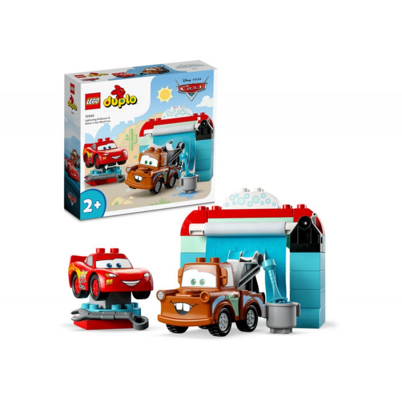 Distractie la spalatorie cu Lightning McQueen si Mater 10996 LEGO DUPLO