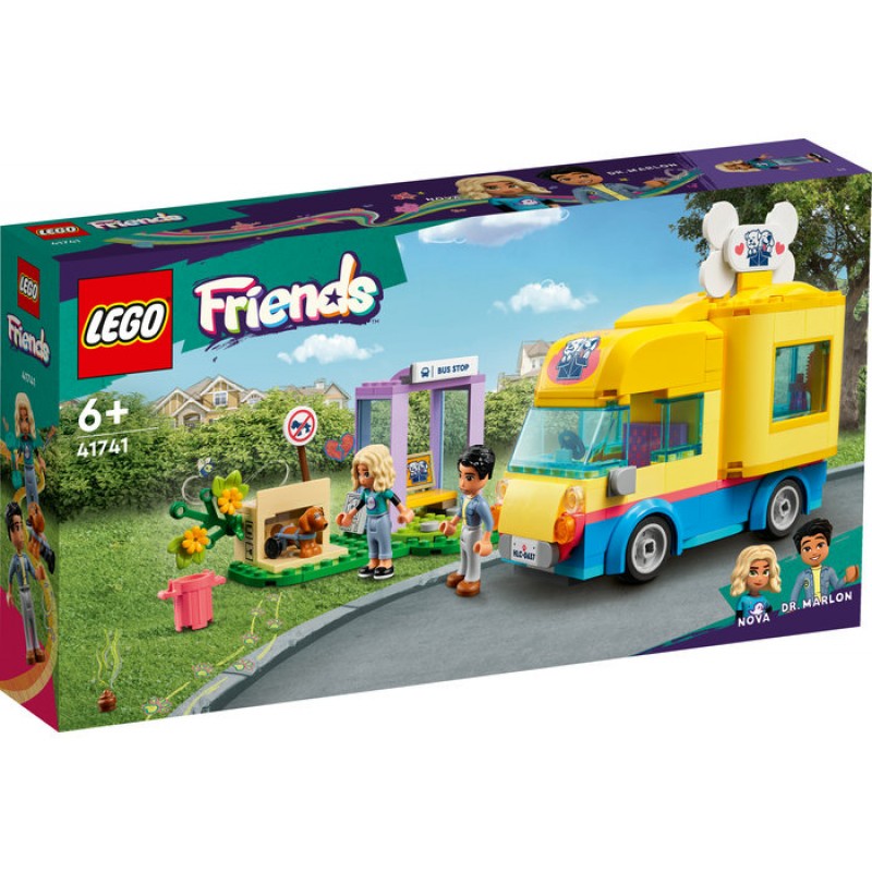 Furgoneta pentru salvarea cainilor LEGO Friends 41741