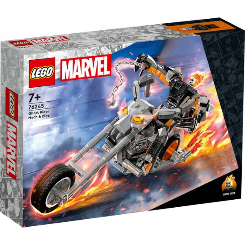 Robot si motocicleta Ghost Rider LEGO Marvel Super Heroes 76245