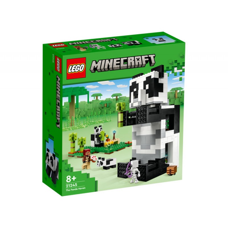 Adapostul ursilor panda LEGO Minecraft 21245