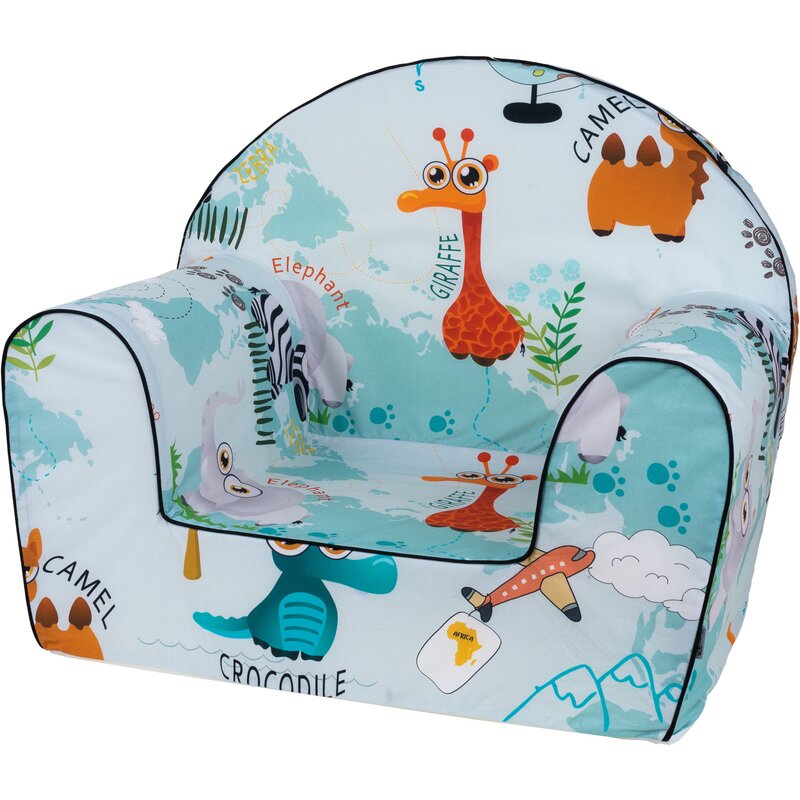 Fotoliu din burete pentru copii Savana Bubaba 9 luni 5 ani Cu Husa detasabila FreeON