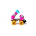 Patine cu rotile Mini Jet masura reglabila 24 36 culoare roz Italtrike