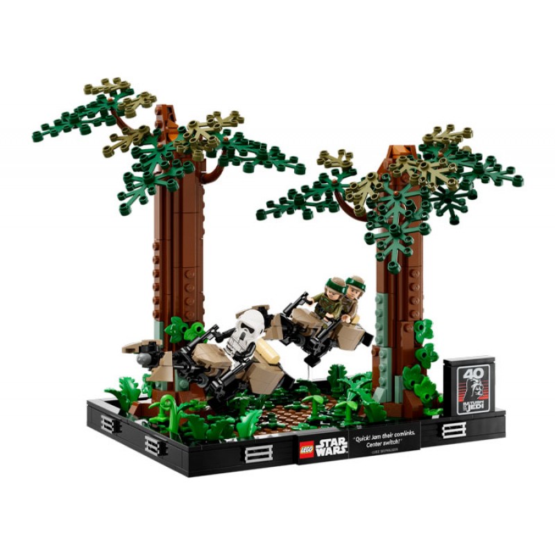 Diorama Urmarire cu speederul pe Endor LEGO Star Wars 75353