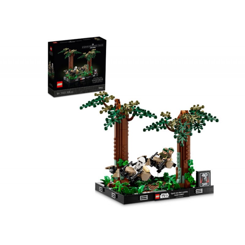 Diorama Urmarire cu speederul pe Endor LEGO Star Wars 75353