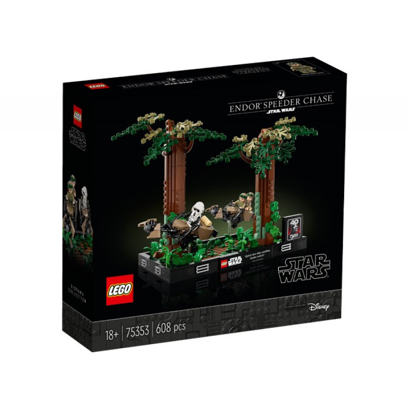 Diorama Urmarire cu speederul pe Endor LEGO Star Wars 75353