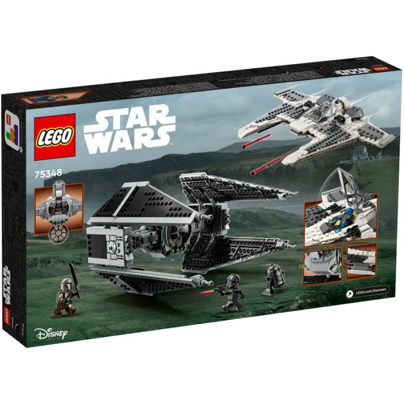 Fang Fighter mandalorian vs TIE Interceptor LEGO Star Wars 75348