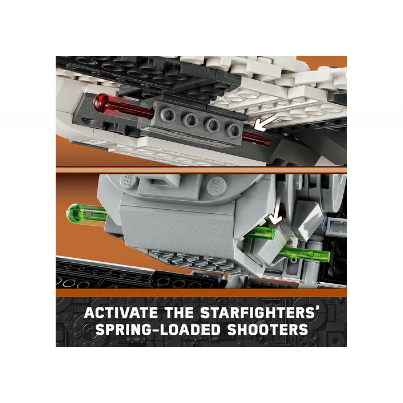 Fang Fighter mandalorian vs TIE Interceptor LEGO Star Wars 75348