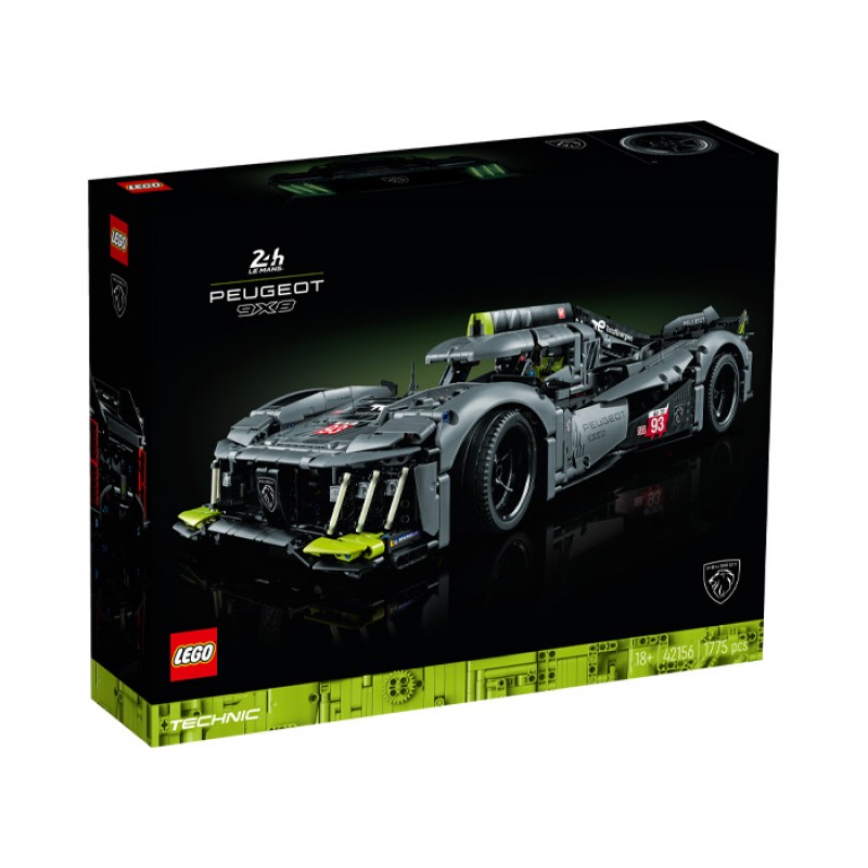 Peugeot 9x8 24H Le Mans Hybrid Hypercar LEGO Technic 42156