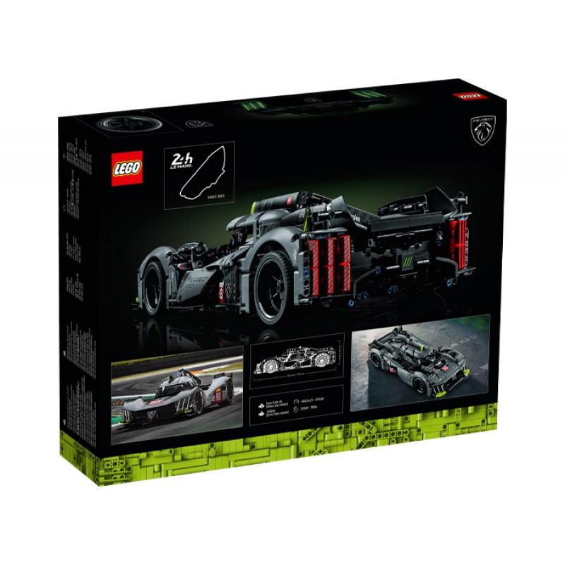 Peugeot 9x8 24H Le Mans Hybrid Hypercar LEGO Technic 42156