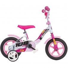 Bicicleta copii Dino Bikes 10 108 Sport alb si roz Bicicleta copii Dino Bikes 10 108 Sport alb si roz