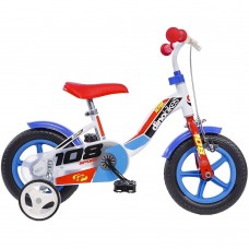 Bicicleta copii Dino Bikes 10 108 Sport alb si albastru cu frana Bicicleta copii Dino Bikes 10 108 Sport alb si albastru cu frana