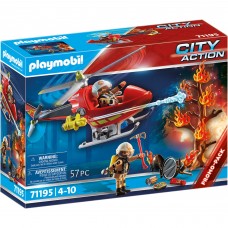 Elicopter De Pompieri Cu 2 Figurine Playmobil