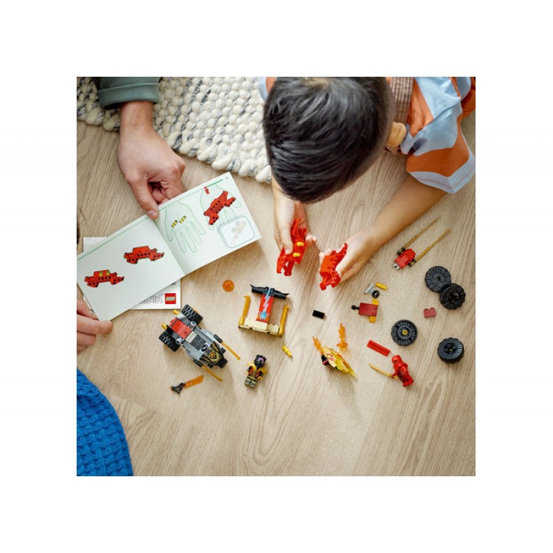 Masina lui Kai si motocicleta lui Ras LEGO Ninjago 71789