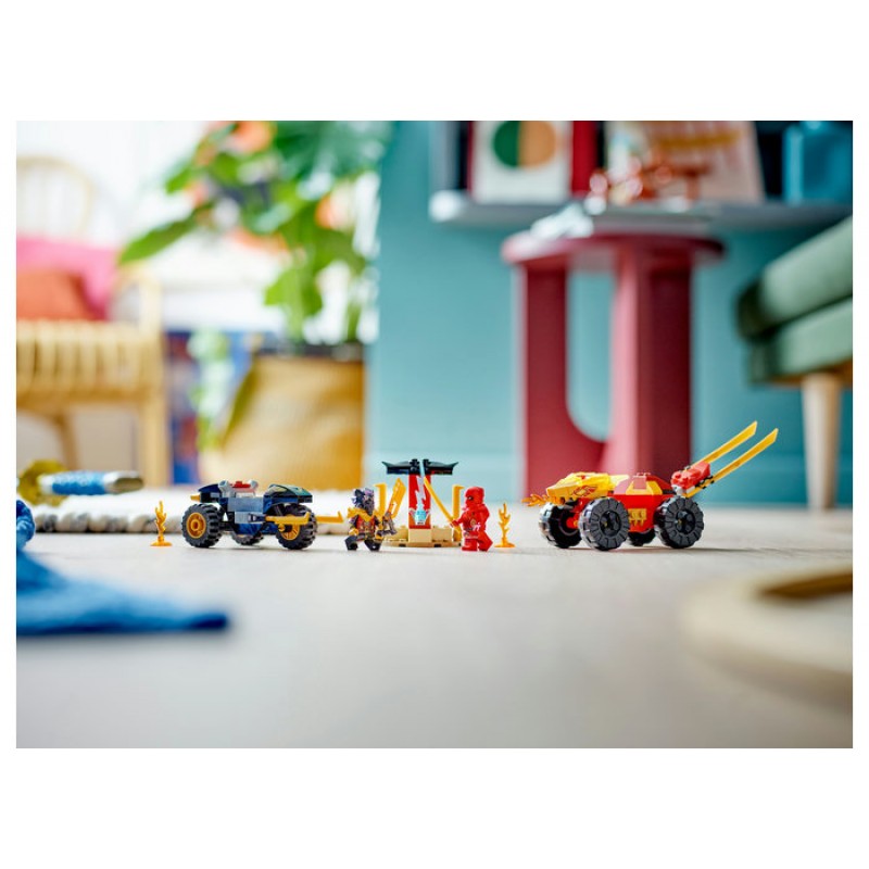 Masina lui Kai si motocicleta lui Ras LEGO Ninjago 71789