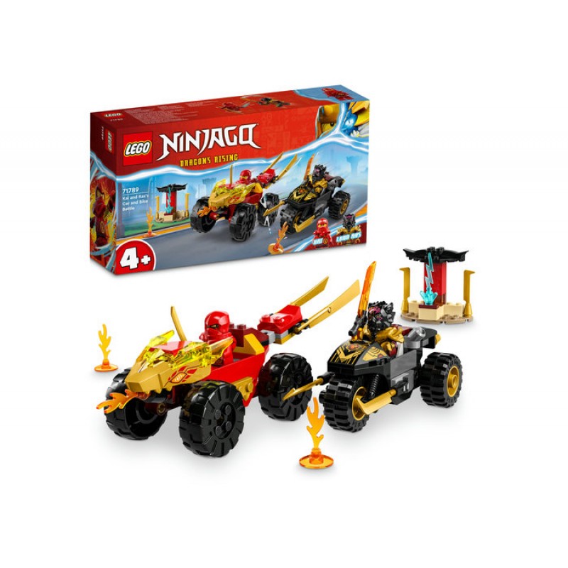Masina lui Kai si motocicleta lui Ras LEGO Ninjago 71789