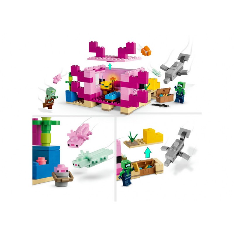 Casa Axolotl LEGO Minecraft 21247