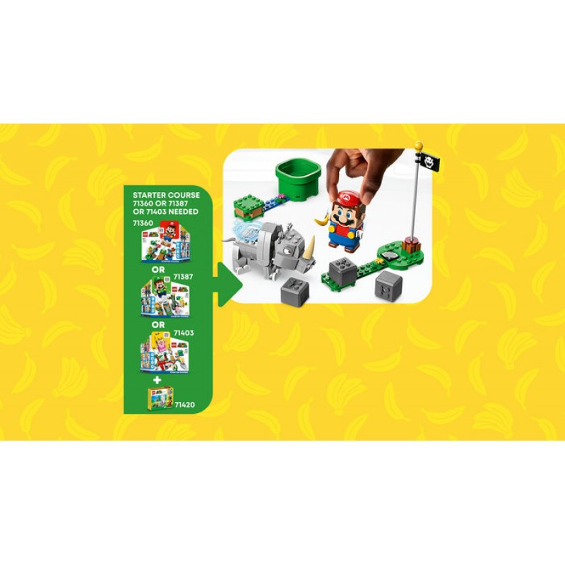 Set de extindere Rinocerul Rambi LEGO Super Mario 71420