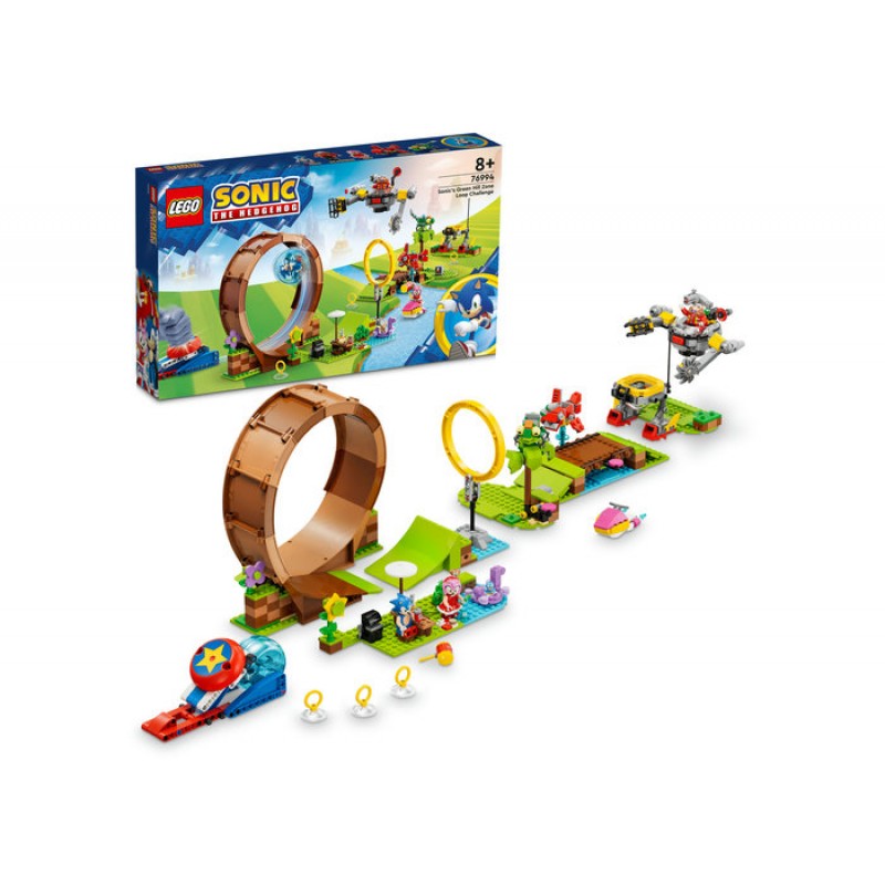 Provocarea cu bucla a lui Sonic din zona Green Hill LEGO Sonic the Hedgehog 76994