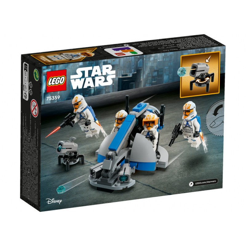 Pachet de lupta Clone Trooper al lui Ahsoka din Compania 332 LEGO Star Wars 75359