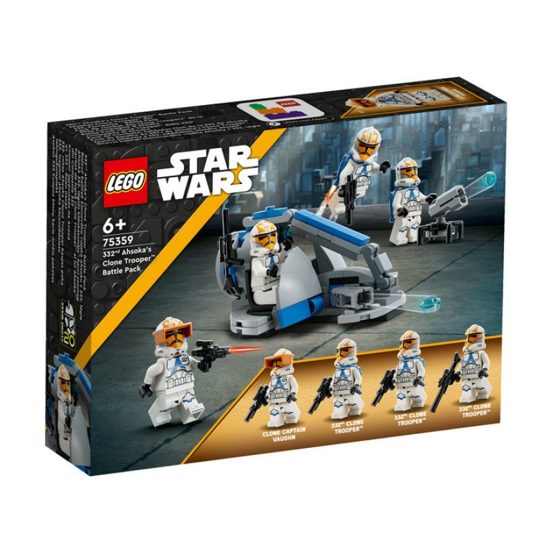 Pachet de lupta Clone Trooper al lui Ahsoka din Compania 332 LEGO Star Wars 75359