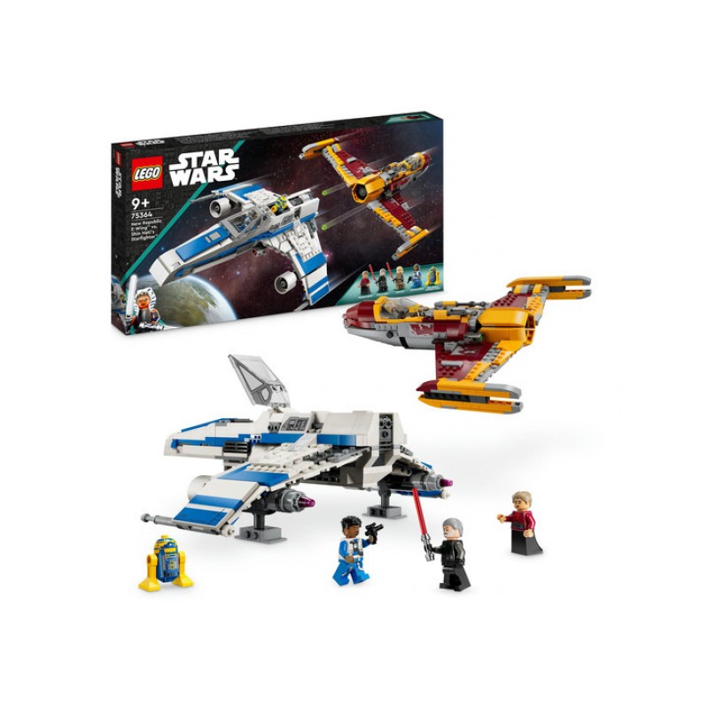 E Wing al Noii Republici vs Starfighter ul lui Shin Hati LEGO Star Wars 75364