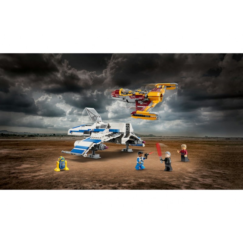 E Wing al Noii Republici vs Starfighter ul lui Shin Hati LEGO Star Wars 75364