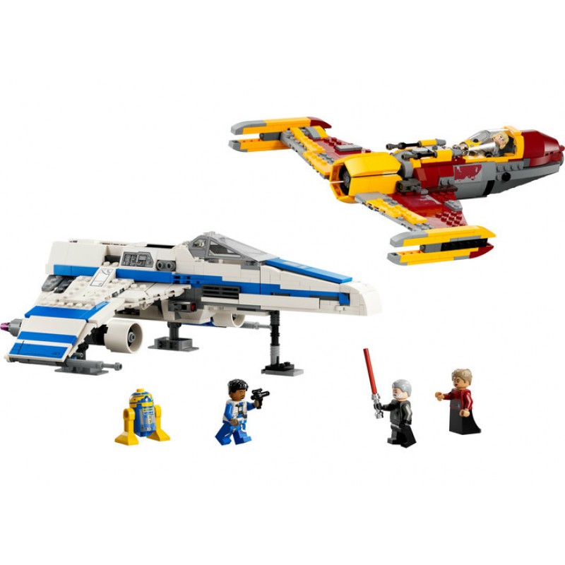 E Wing al Noii Republici vs Starfighter ul lui Shin Hati LEGO Star Wars 75364