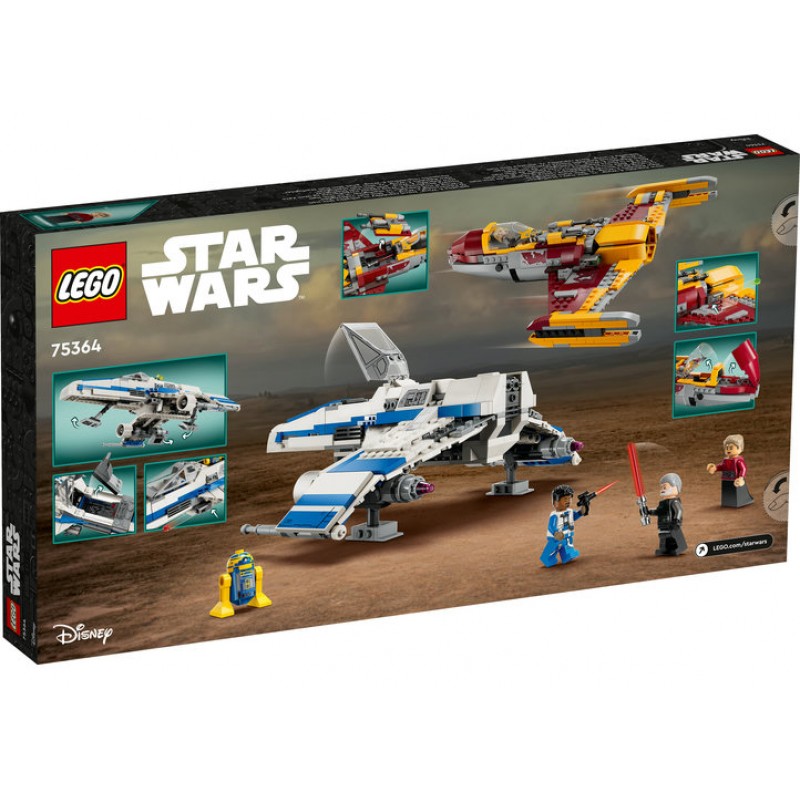 E Wing al Noii Republici vs Starfighter ul lui Shin Hati LEGO Star Wars 75364