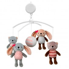 Carusel pentru patut Cu 5 jucarii din plus Rabbit and friends Baby Mix