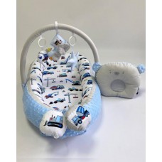 Babynest Plush MyKids 0138 Cars Blue Babynest Plush MyKids 0138 Cars Blue