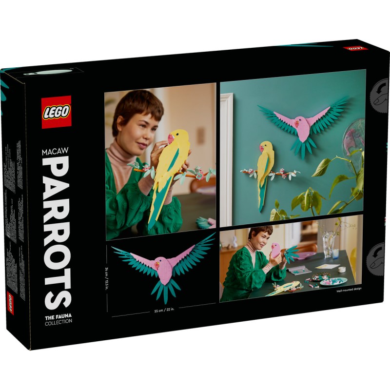 Colectia de fauna Papagali Ara LEGO Art 31211