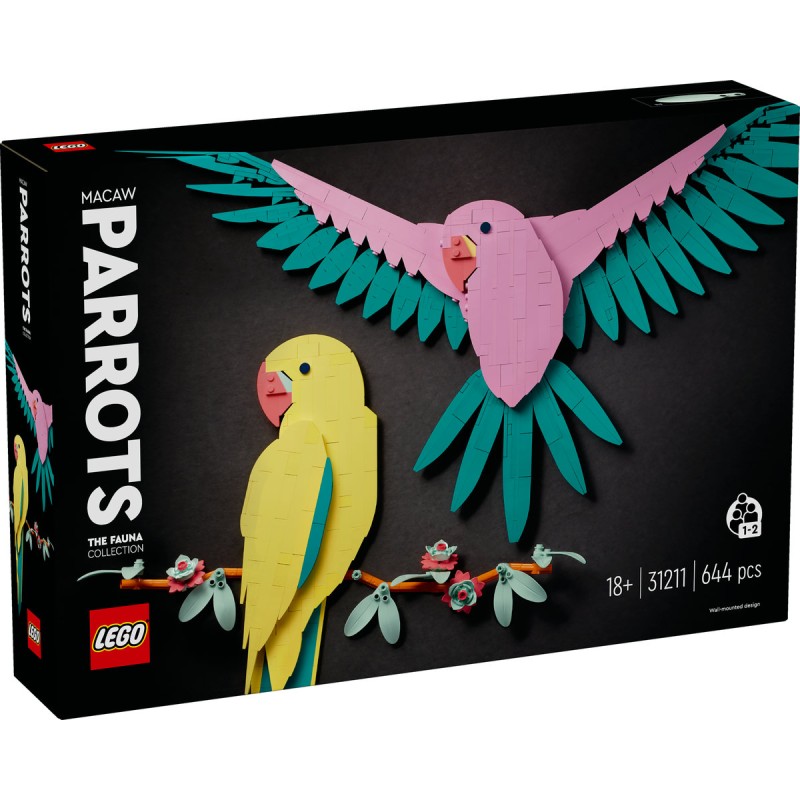 Colectia de fauna Papagali Ara LEGO Art 31211