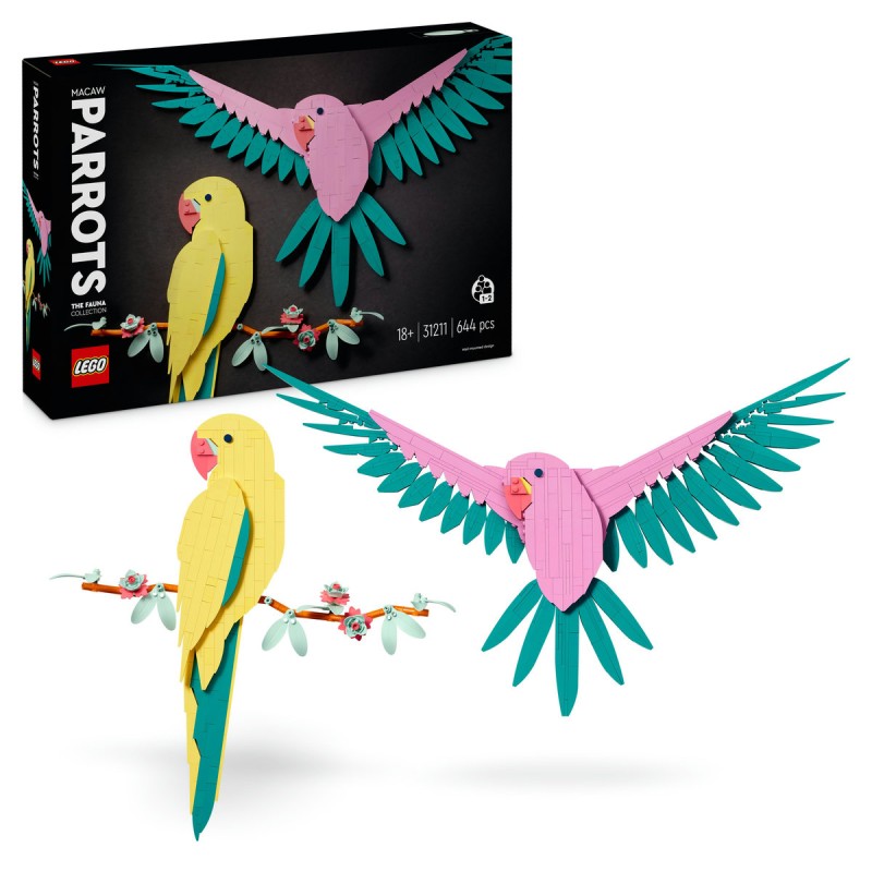 Colectia de fauna Papagali Ara LEGO Art 31211