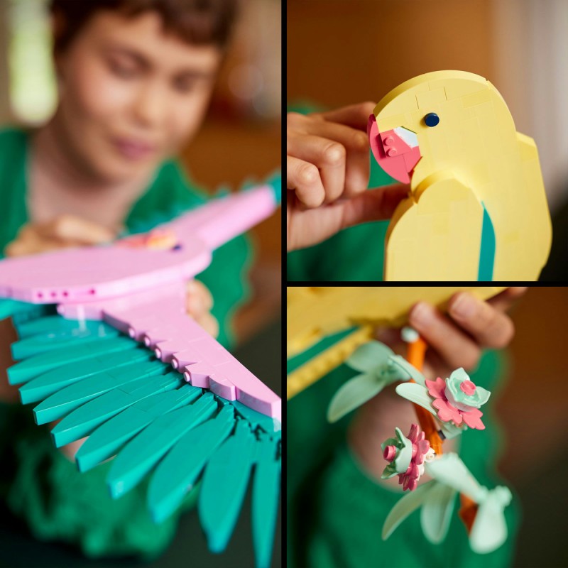 Colectia de fauna Papagali Ara LEGO Art 31211