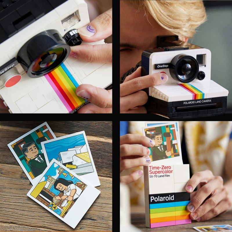 Camera foto Polaroid OneStep SX 70 LEGO Ideas 21345