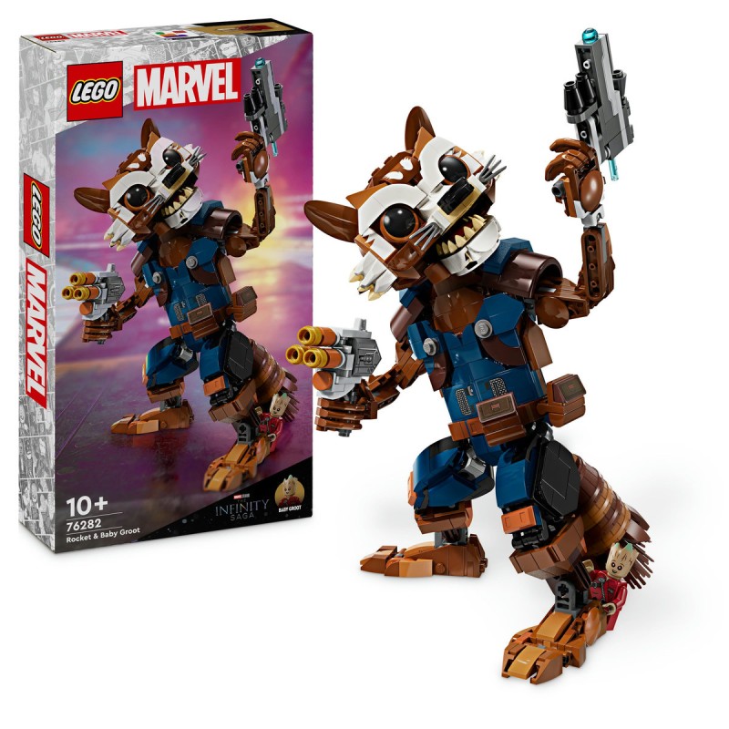 Rocket si Bebelusul Groot LEGO Marvel Super Heroes 76282