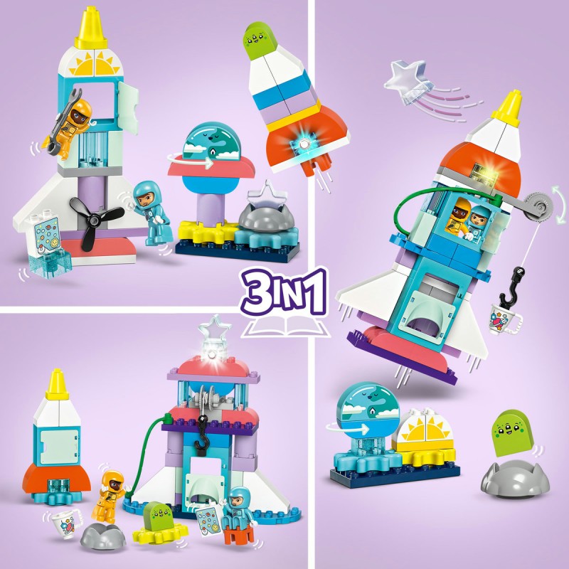 Aventura cu naveta spatiala 3in1 LEGO DUPLO 10422