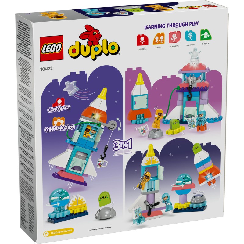 Aventura cu naveta spatiala 3in1 LEGO DUPLO 10422