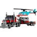 Camioneta cu platforma si elicopter LEGO Creator 31146