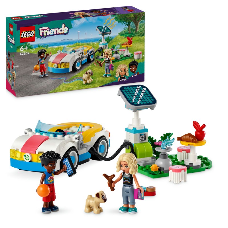 Masina electrica si statie de incarcat LEGO Friends 42609