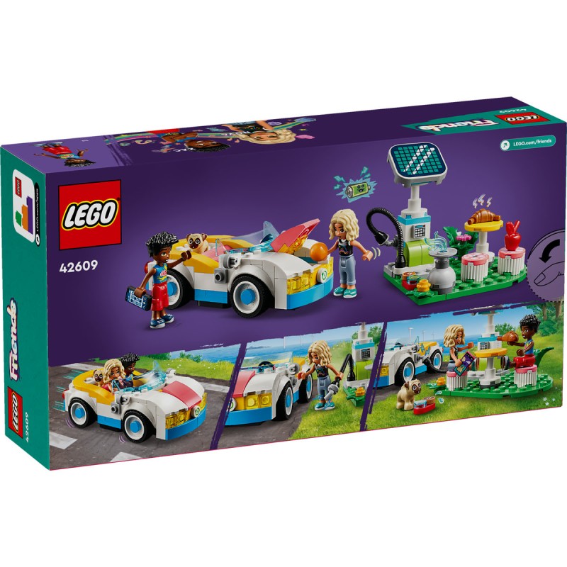 Masina electrica si statie de incarcat LEGO Friends 42609