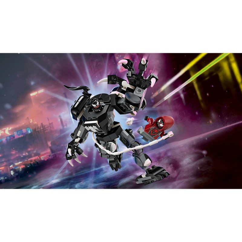 Armura de robot a lui Venom vs Miles Morales LEGO Marvel Super Heroes 76276