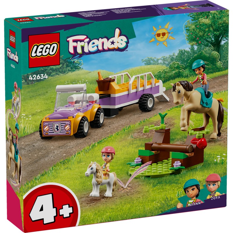 Remorca cu ponei si cal LEGO Friends 42634